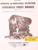 Steelweld-Steelweld A Series, Press Brakes Operations Maintenance and Parts Manual 1959-A-AH-AI-AJ-AK-AL-AM-AN-AP-AR-AS-01